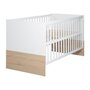 Voir la diapositive 3 : Roba Chambre bébé duo - Lit évolutif 70 x 140 cm + Commode a langer avec plan a langer inclus - ROBA - Bicolore blanc / décor che