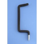 Mottez Crochet à visser MOTTEZ, H.8 x l.28 x P.1.3 cm