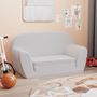 Voir la diapositive 3 : VIDAXL Chaise longue pliable pour enfants gris clair