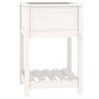 Voir la diapositive 2 : VIDAXL Jardiniere avec etagere Blanc 54x54x81 cm Bois massif de pin