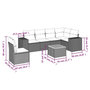 Voir la diapositive 3 : VIDAXL Salon de jardin avec coussins 7 pcs beige resine tressee