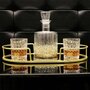 Paris Prix Lot de 4 Verres à Whisky Design  Coffret  9cm Noir