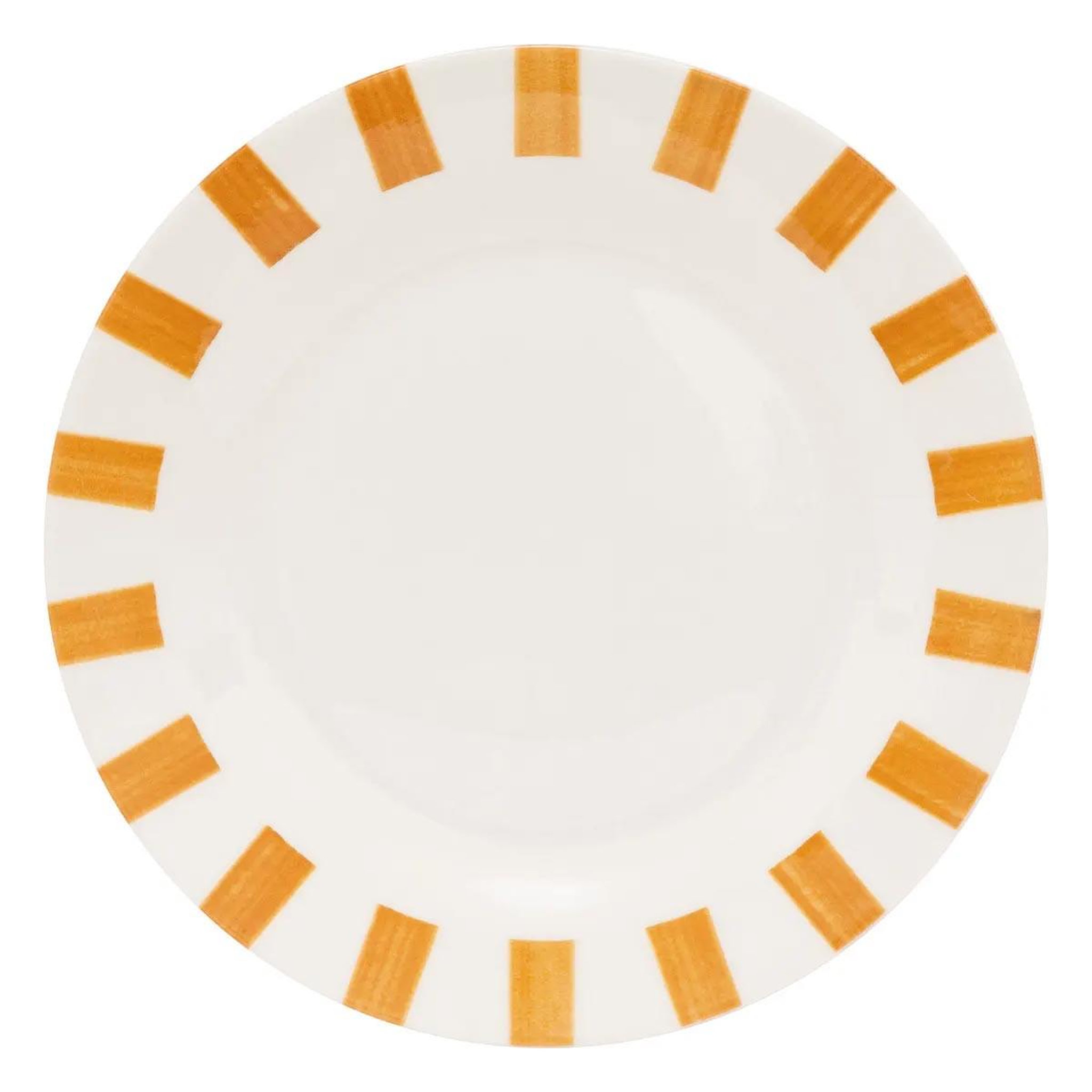 SECRET DE GOURMET Lot de 6 assiettes à dessert  cheri  19cm ocre