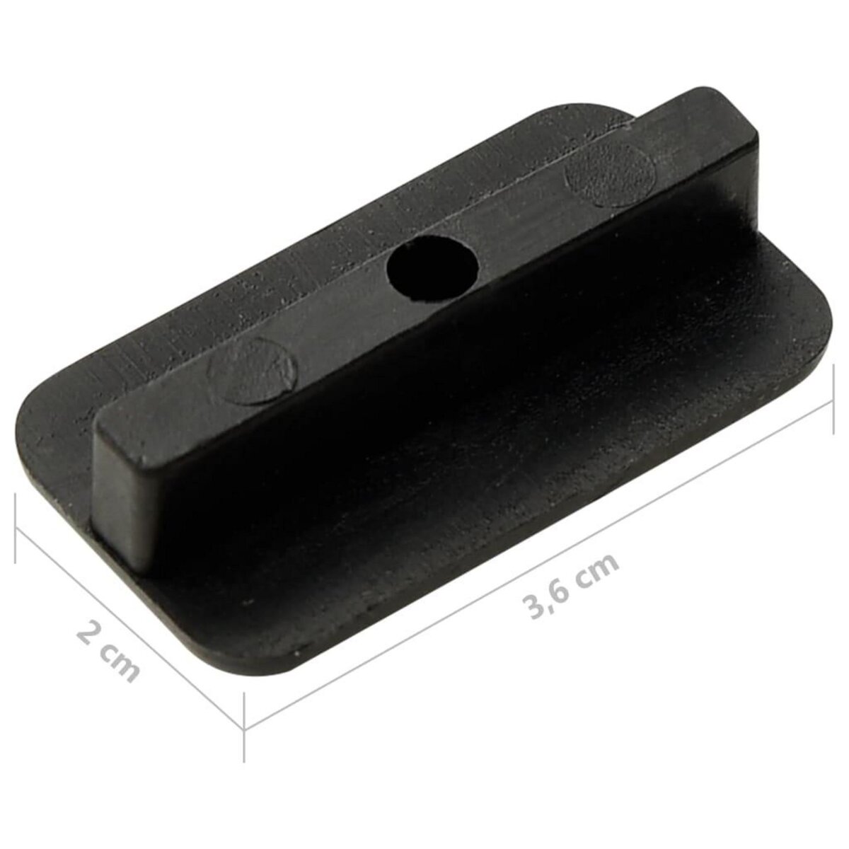 VIDAXL Clips de fixation et vis 200 pcs Plastique et inox 304