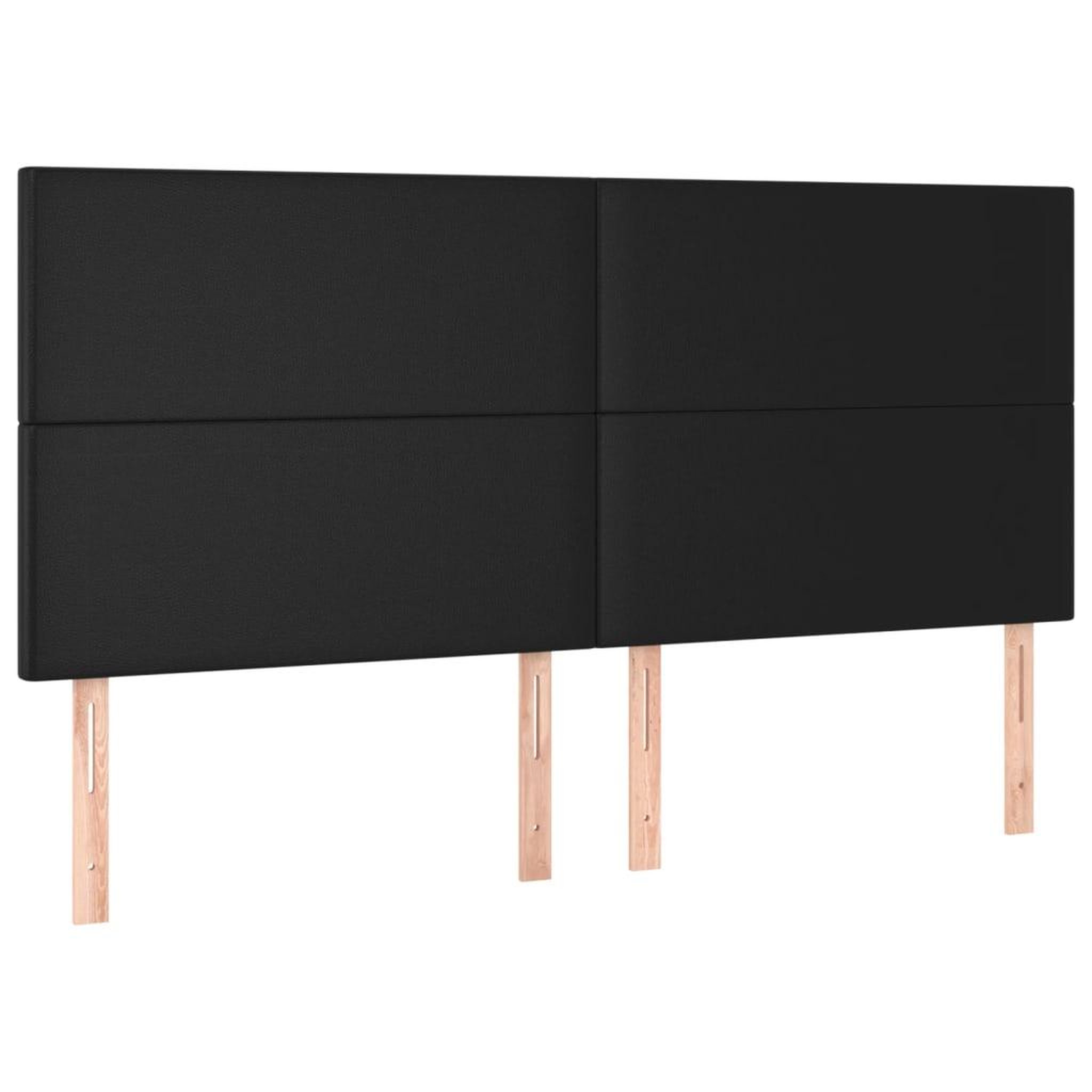 Voir la diapositive 4 : VIDAXL Tete de lit a LED Noir 160x5x118/128 cm Similicuir