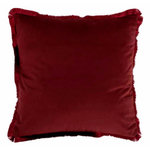 Paris Prix Coussin Carré Déco  Alpha  42x43cm Rouge