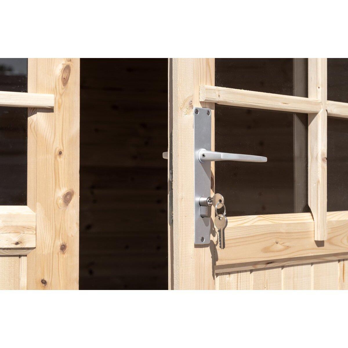 Habitat et Jardin Abri de jardin bois  Alex  - 20.20 m² - 4.80 x 4.00 x 2.39 m - 28 mm