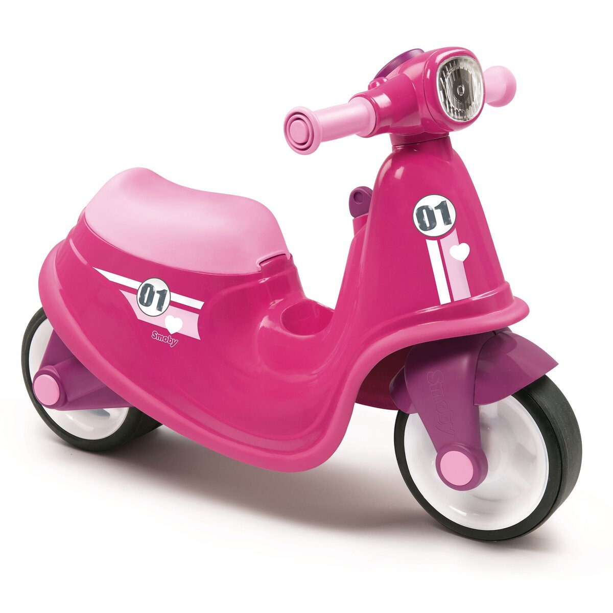 SMOBY Porteur scooter rose l Dès 18 mois pas cher 