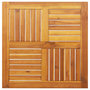Voir la diapositive 2 : VIDAXL Dessus de table 70x70x2 cm carre bois massif d'acacia