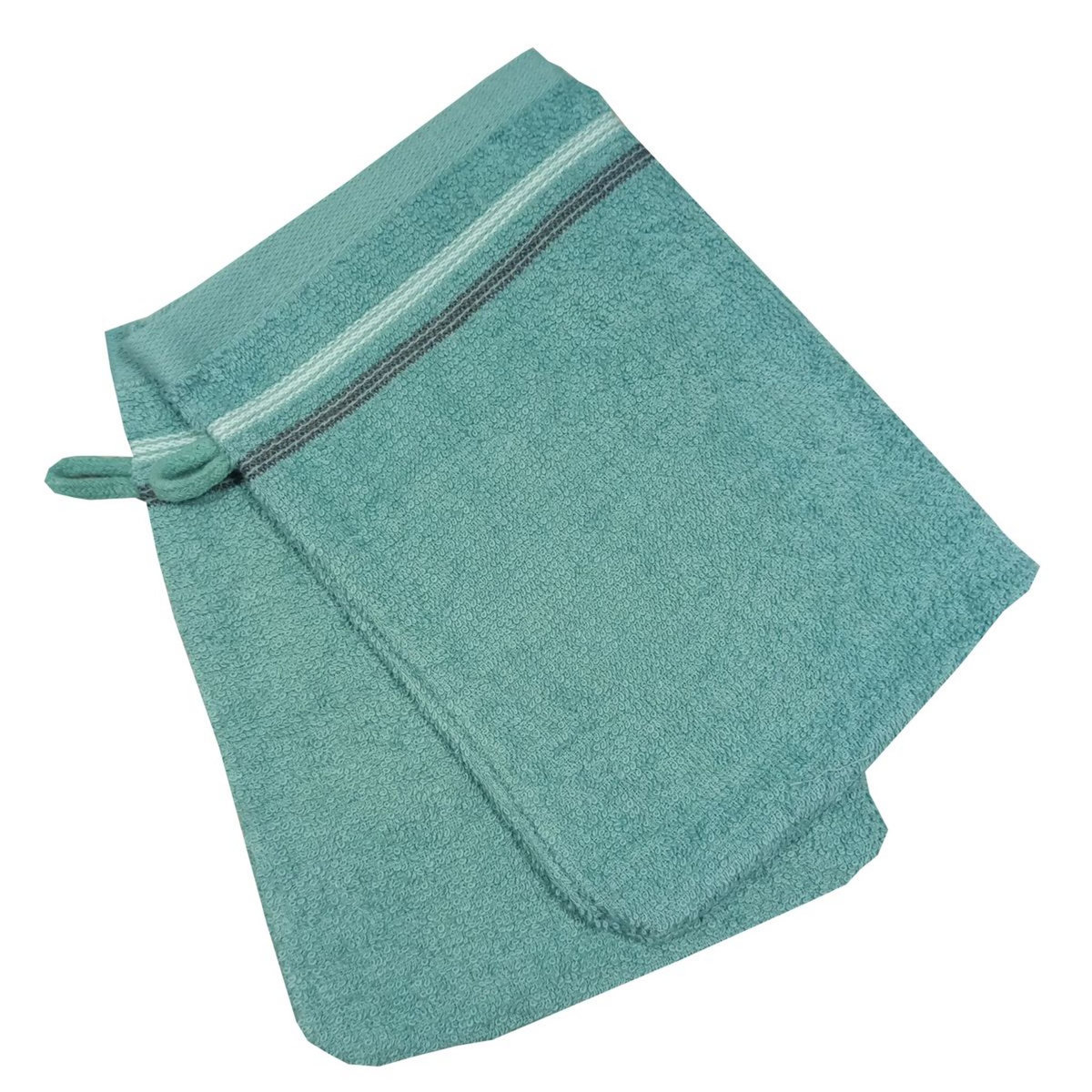 ACTUEL Lot de 2 gants de toilette unis en coton 360 g/M² FANCY