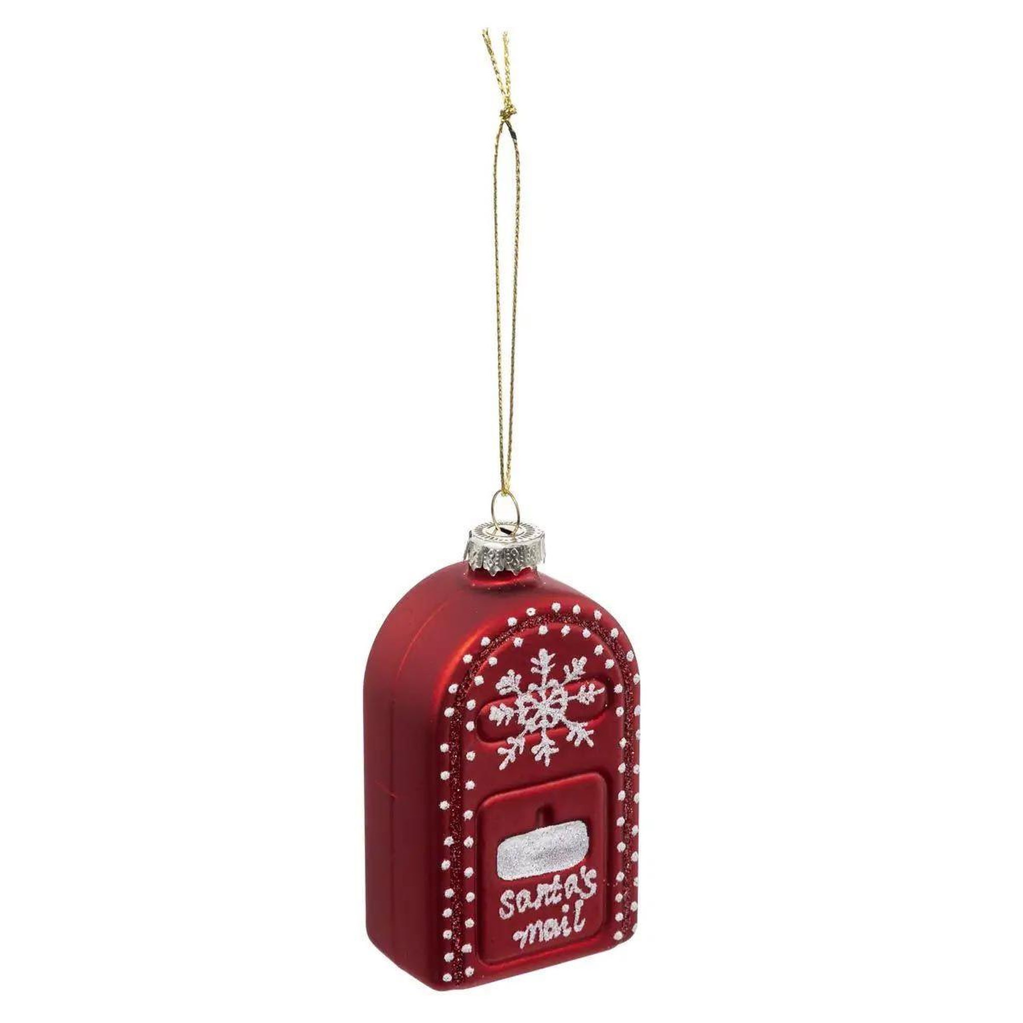 ATMOSPHERA Sujet de Noël Boîte aux Lettres  Soir  8cm Rouge