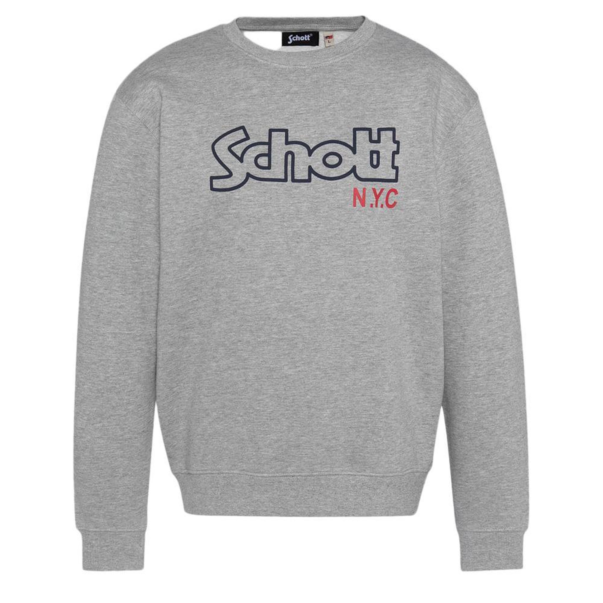 Voir la diapositive 1 : Schott Sweat Gris Homme Schott Stanley