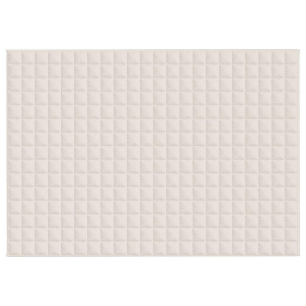 VIDAXL Couverture lestee Creme clair 155x220 cm 11 kg Tissu