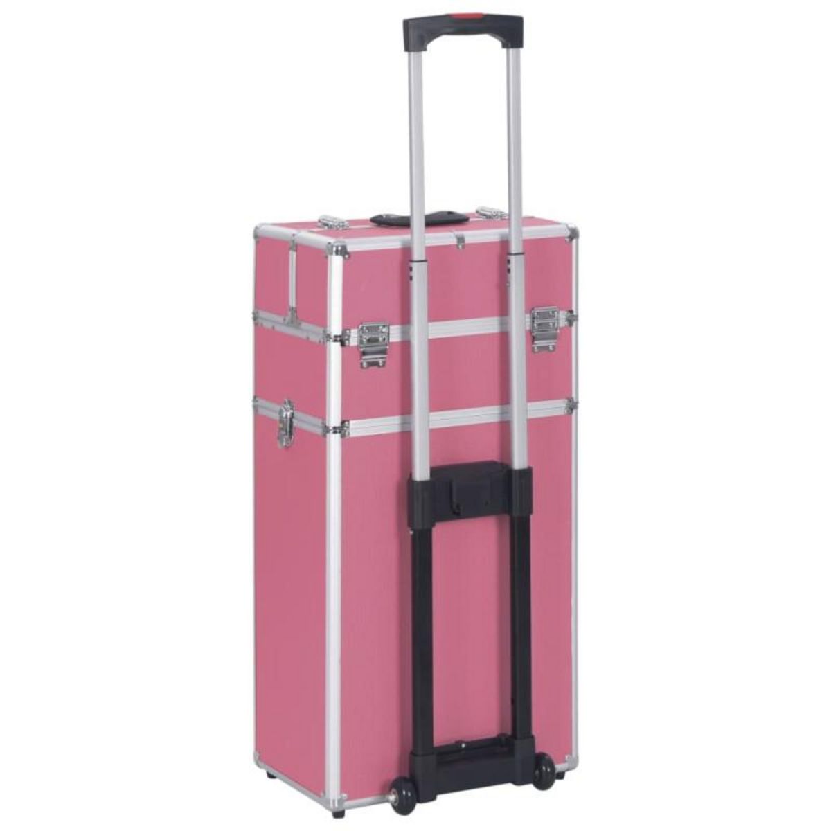 VIDAXL Chariot de maquillage Aluminium Rose
