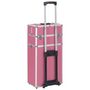 Voir la diapositive 4 : VIDAXL Chariot de maquillage Aluminium Rose
