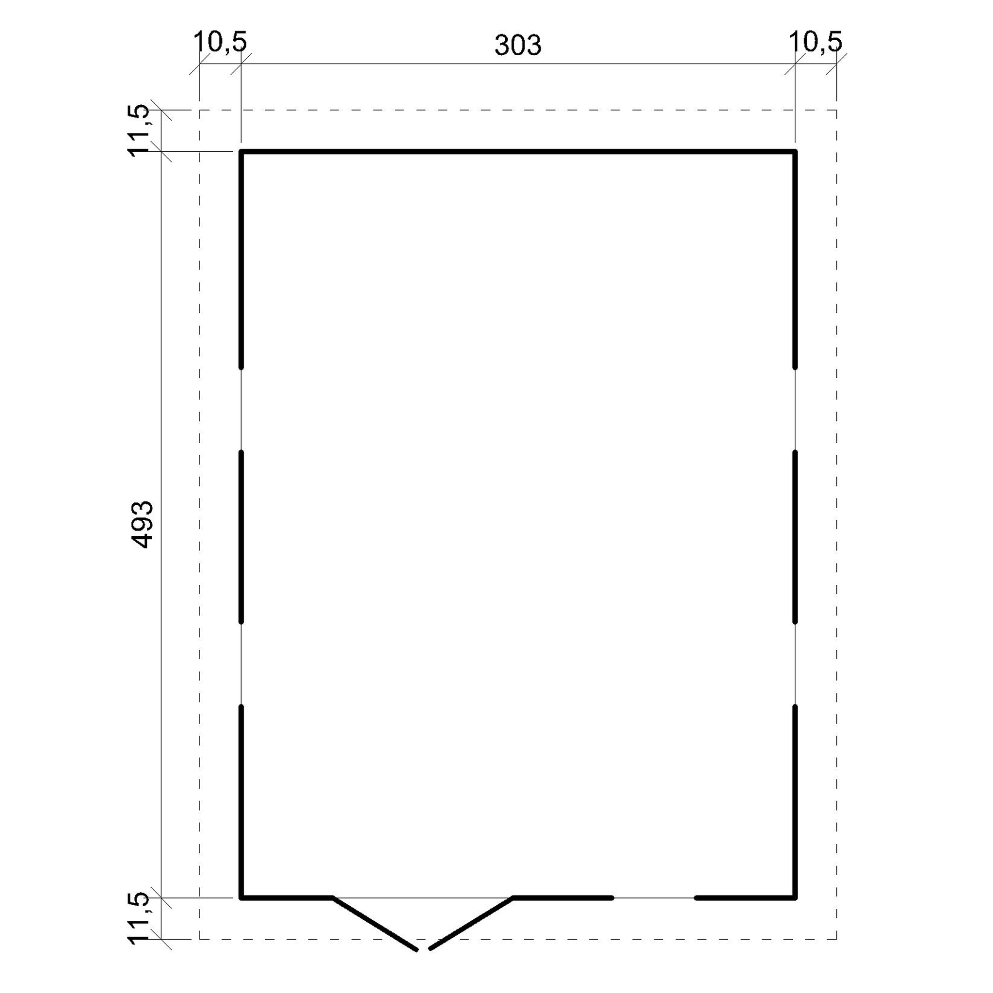 Voir la diapositive 5 : TIMBELA Abri de jardin en bois avec les planchers imprégné H226x324x516 cm/15 m² M337+M337G