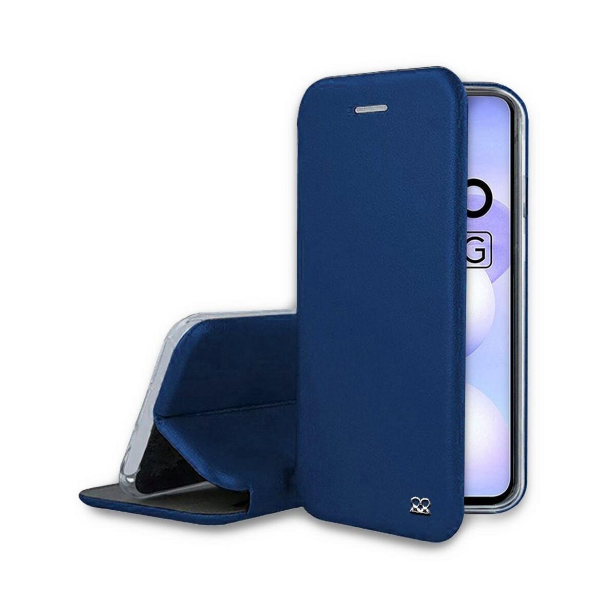 IBROZ Etui Xiaomi Poco M4 5G Cuir Bleu