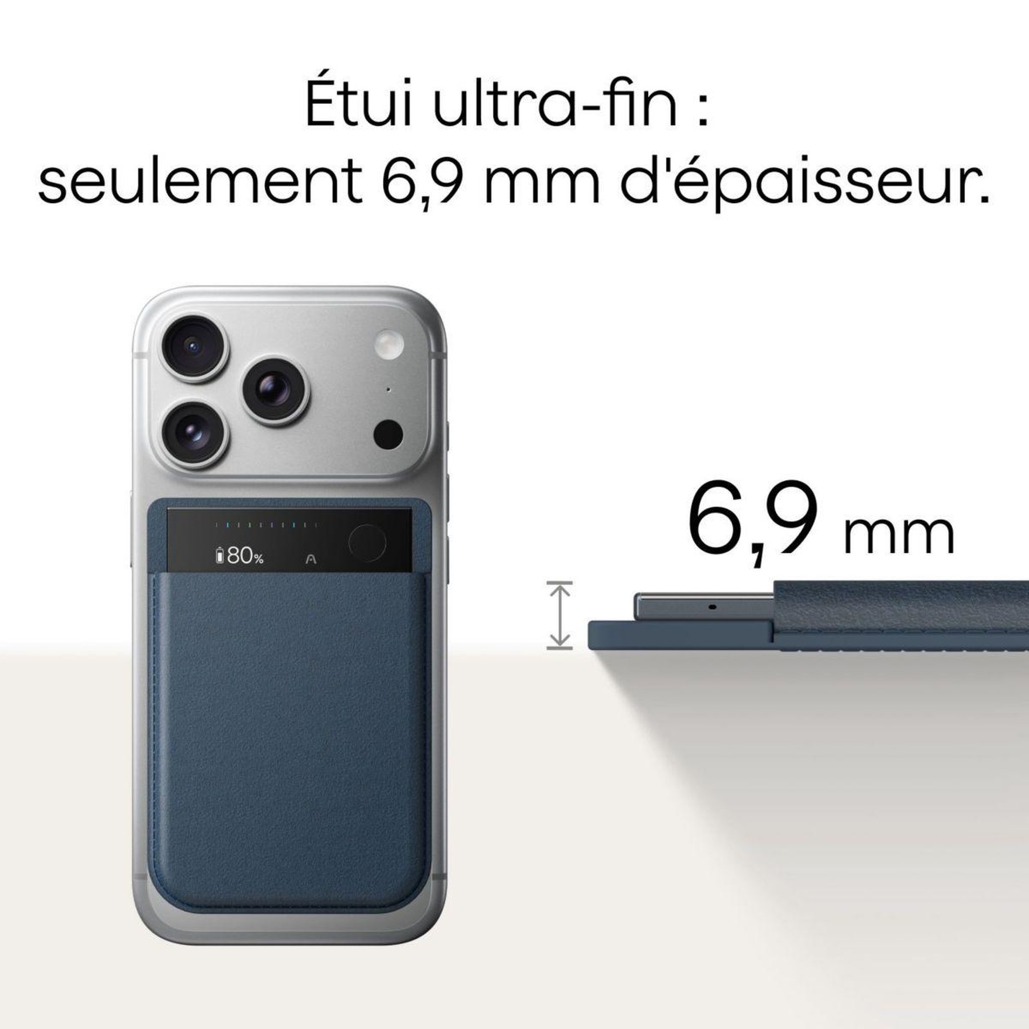 Voir la diapositive 2 : PLAUD Folio magnetic case dark blue