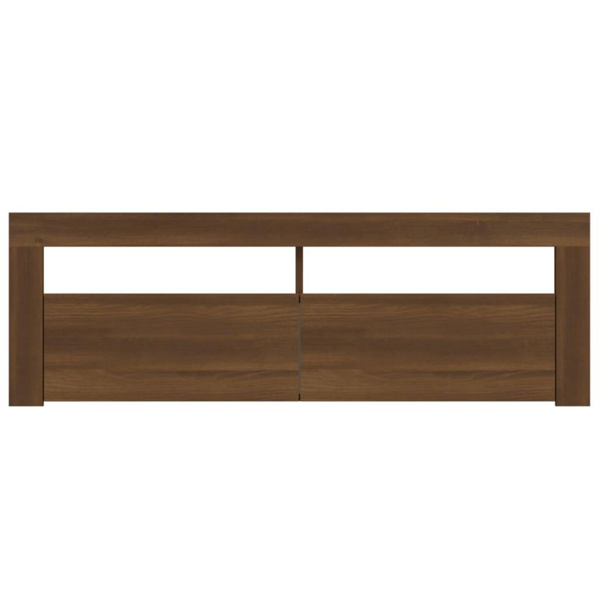 VIDAXL Meuble TV avec lumieres LED chene marron 120x35x40 cm