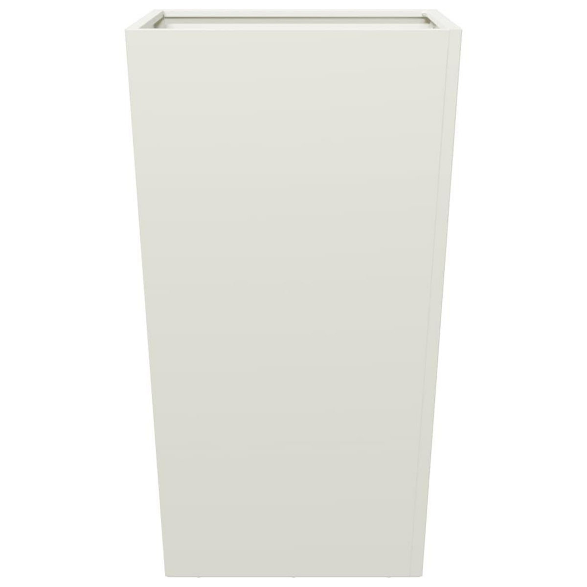 VIDAXL Jardiniere blanc 45x45x75 cm acier