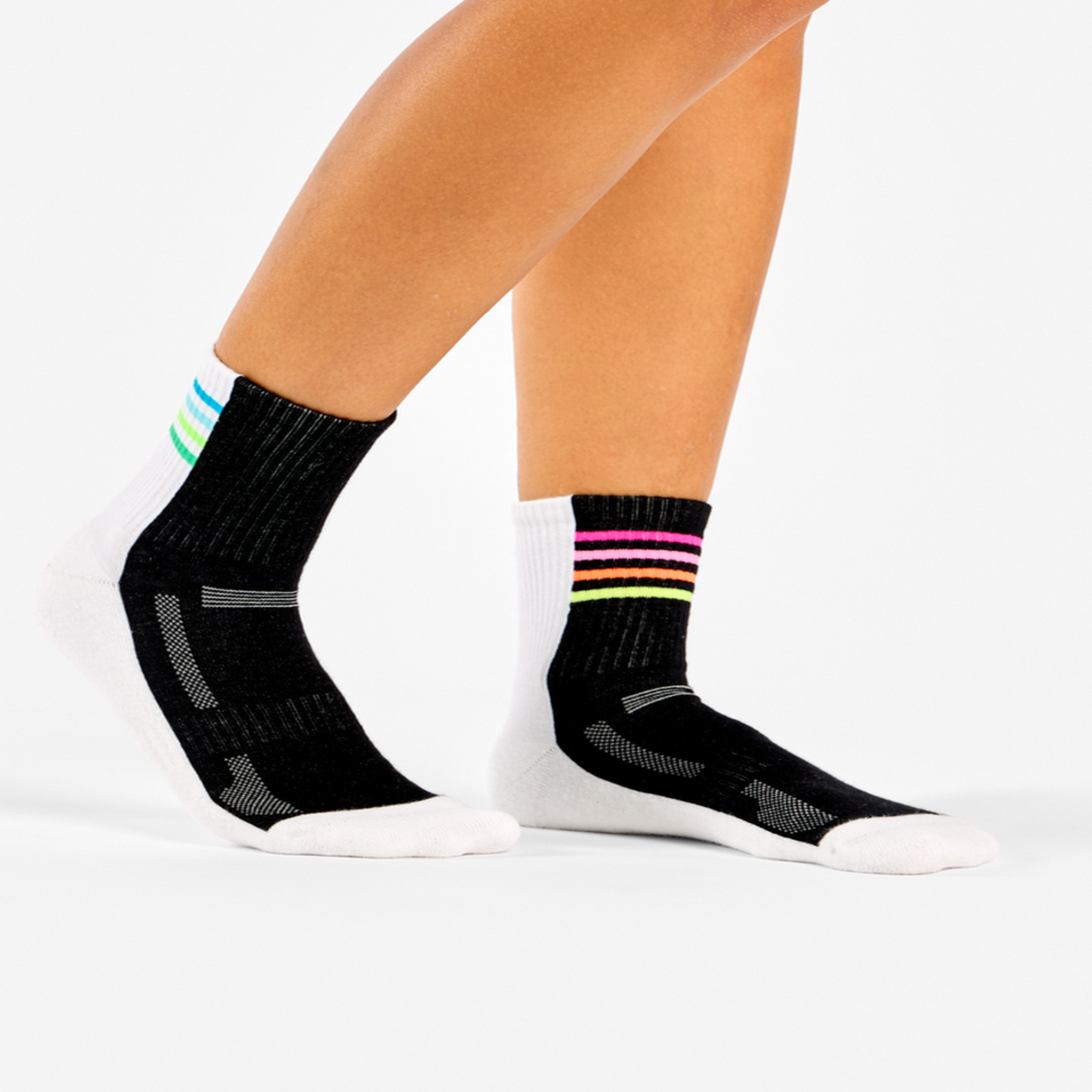 Voir la diapositive 3 : DEDOLES Chaussettes sport coolmax® courtes marche arc-en-ciel