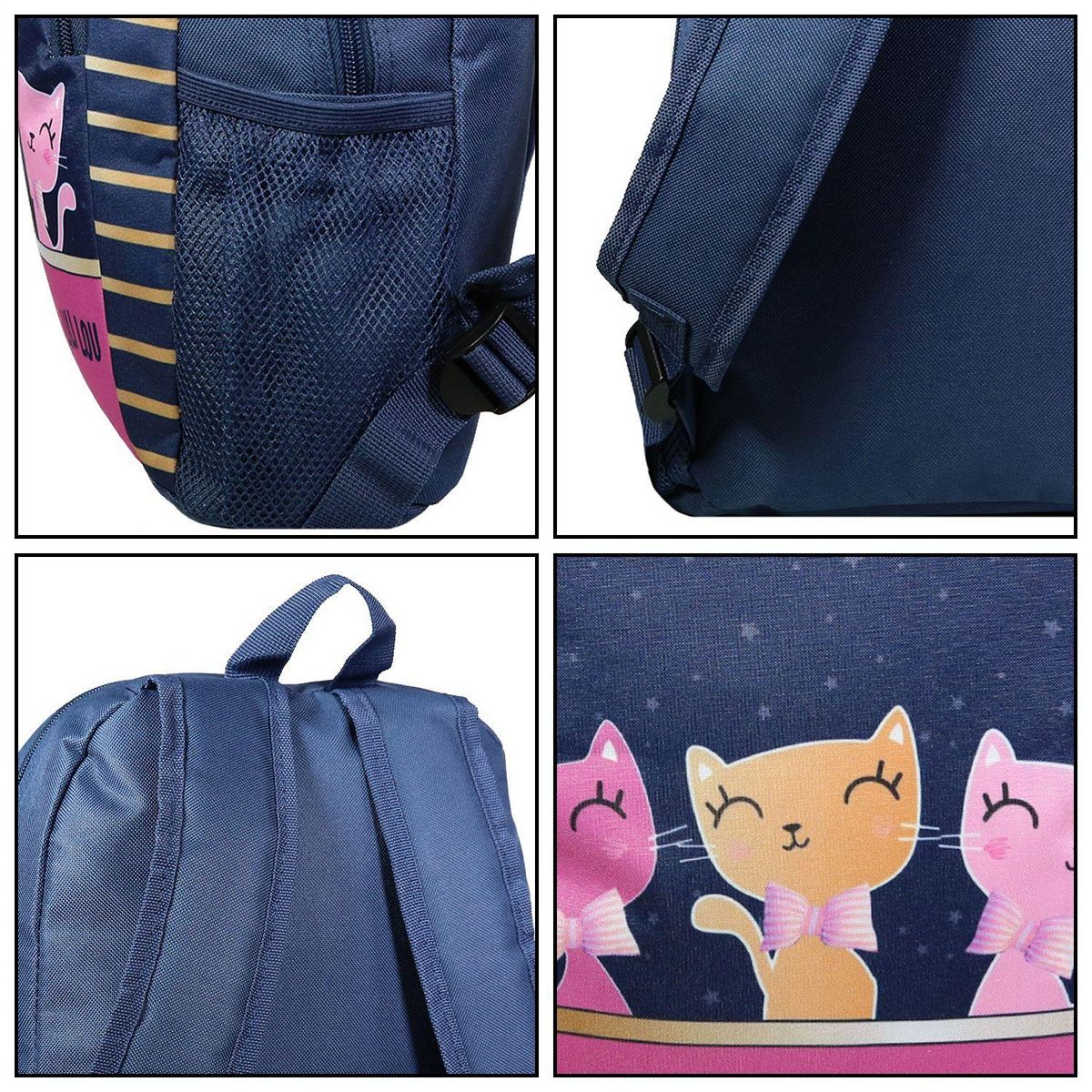 Bagtrotter BAGTROTTER Sac à dos 37 cm avec poche Lili Lou Chat Bleu