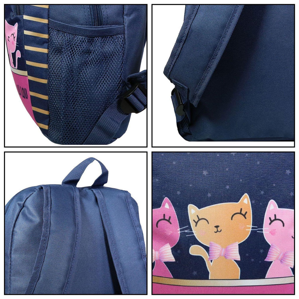 Bagtrotter BAGTROTTER Sac à dos 37 cm avec poche Lili Lou Chat Bleu
