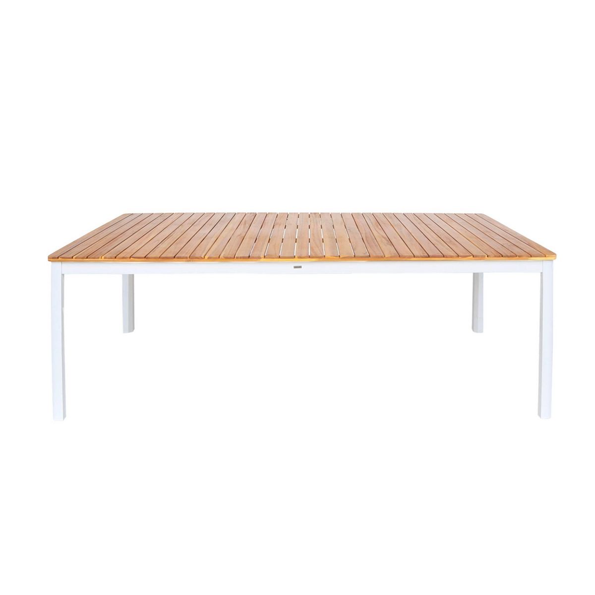SWEEEK Table de jardin SENORA acacia avec coins arrondis, 10 places, 200 x 100 x 75 cm