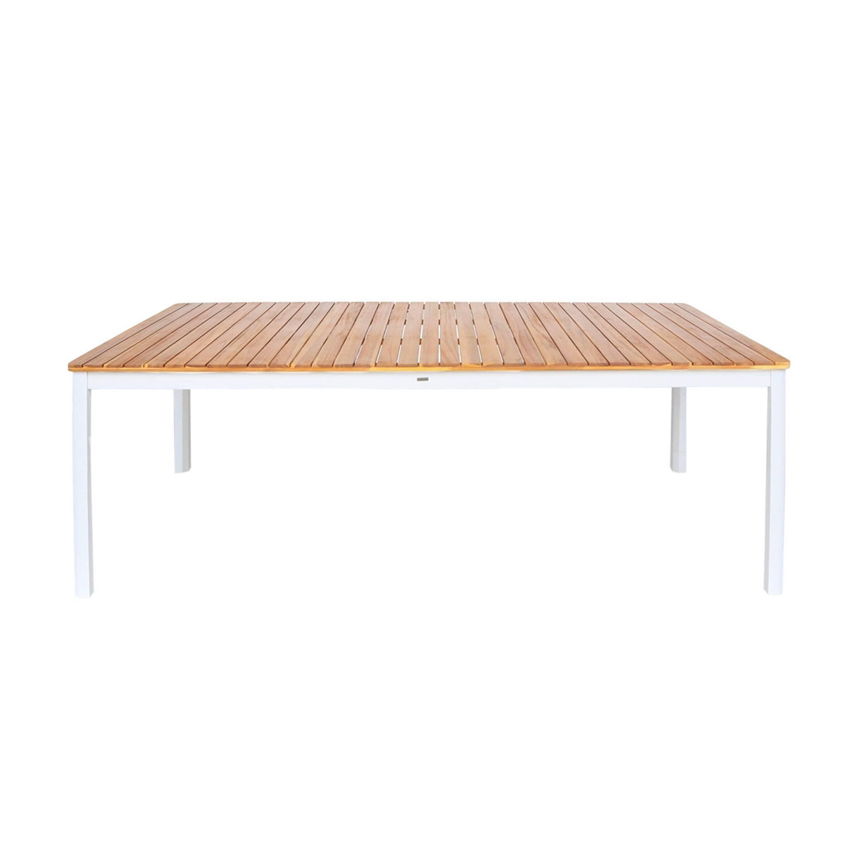 SWEEEK Table de jardin SENORA acacia avec coins arrondis, 10 places, 200 x 100 x 75 cm