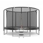 Voir la diapositive 1 : JUMP4FUN Trampoline Semi-Pro 14FT / 427cm Noir avec Filet de sécurité, Tapis de saut, Coussin de protection, Echelle