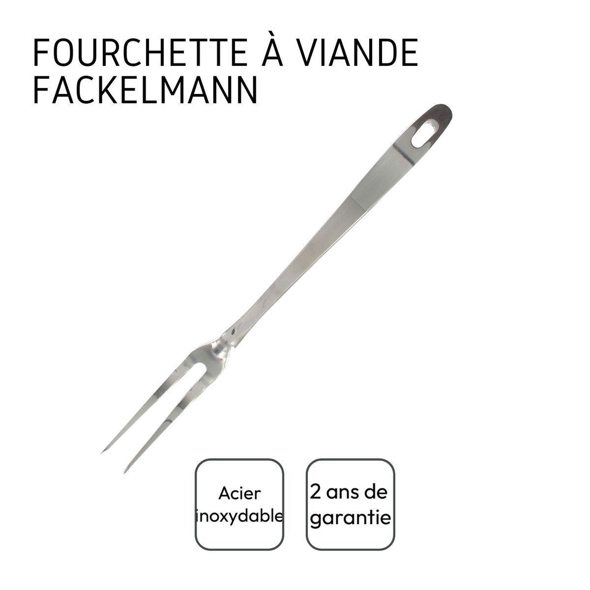 Voir la diapositive 4 : Fackelmann Ensemble de 2 fourchettes à viande et pour barbecue 2 piques 30,5 cm fackelmann oxford