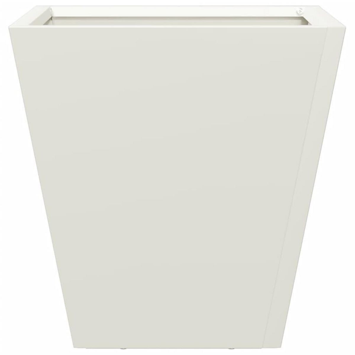 VIDAXL Jardiniere blanc 30x30x30 cm acier