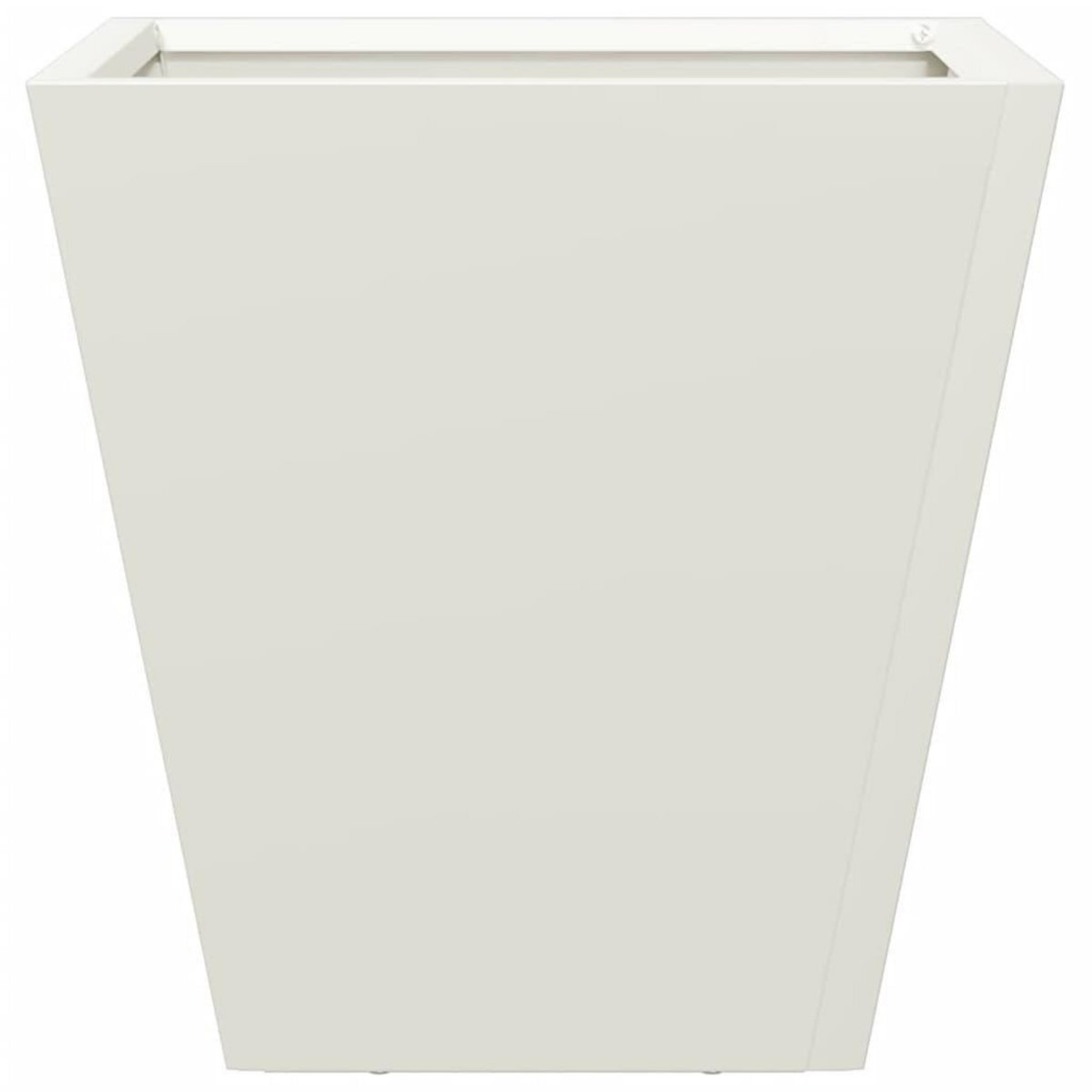 VIDAXL Jardiniere blanc 30x30x30 cm acier
