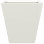 Voir la diapositive 5 : VIDAXL Jardiniere blanc 30x30x30 cm acier