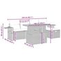 Voir la diapositive 5 : VIDAXL Salon de jardin avec coussins 6 pcs beige resine tressee