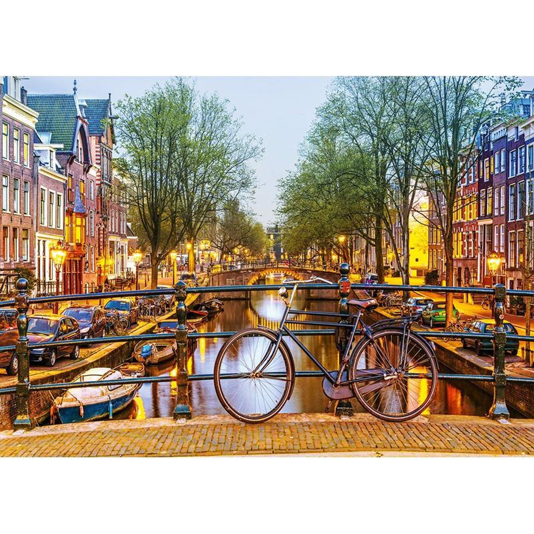 Voir la diapositive 2 : ALIZE Puzzle 1000 pièces Rue d’Amsterdam – Paysage urbain – Adulte – Alizé