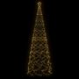 Voir la diapositive 4 : VIDAXL Arbre de Noël cone 1400 LED Blanc chaud 160x500 cm