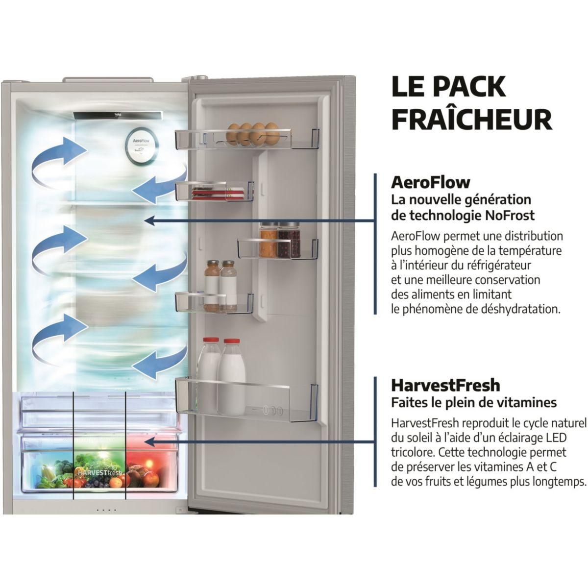 Beko Réfrigérateur combiné B3RCNE415HG