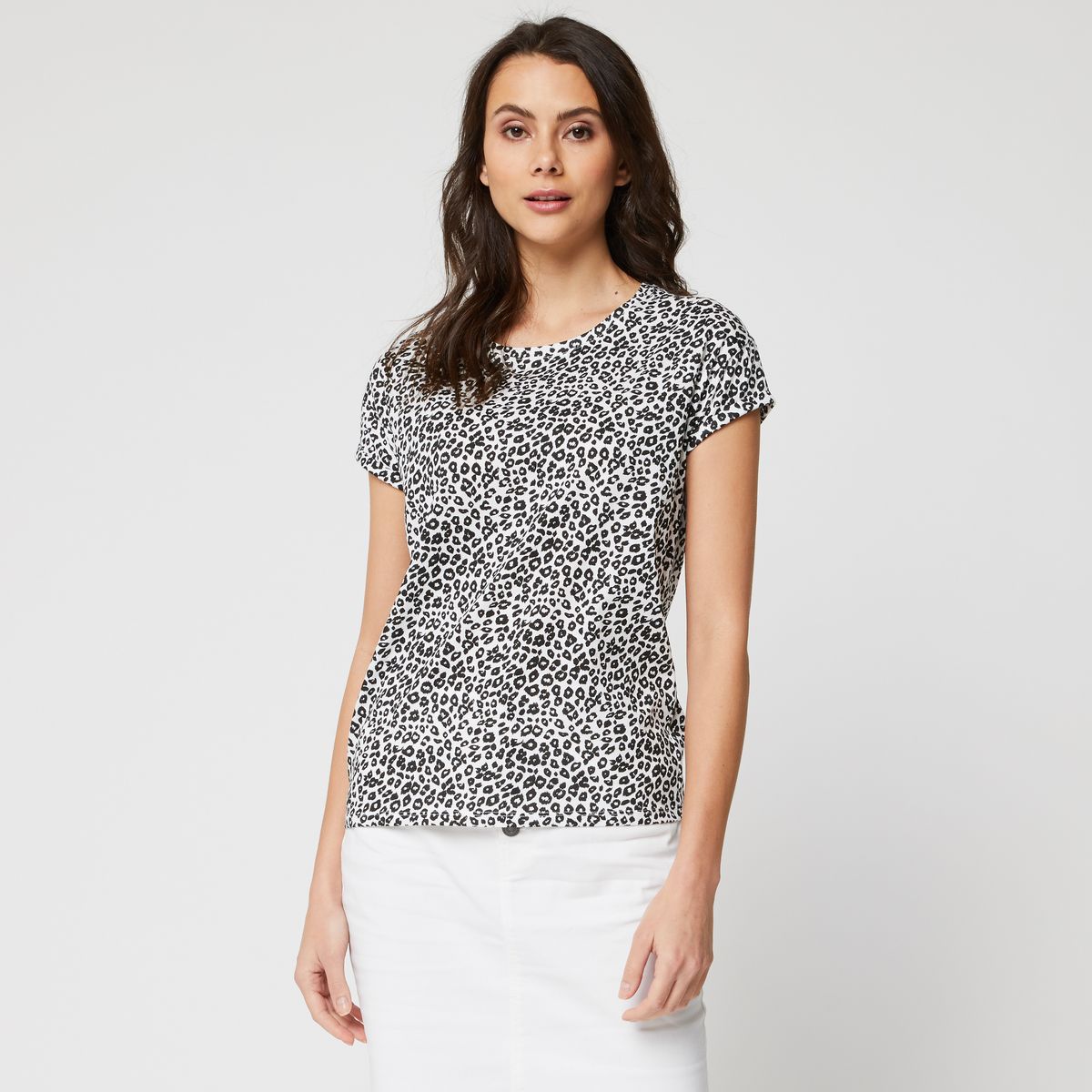 INEXTENSO T-shirt écru femme