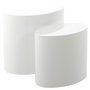 Voir la diapositive 1 : LISA DESIGN Aeryn - lot de 2 tables basses - blanc - 48 et 40 cm