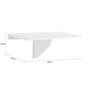 Voir la diapositive 3 : SOBUY SoBuy - Table murale extensible pliante - Minimaliste - FWT03