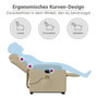 Voir la diapositive 6 : VIDAXL Fauteuil inclinable de massage Creme Tissu
