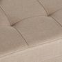 Voir la diapositive 5 : tectake Pouf coffre de rangement pliable ALEA