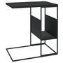 Voir la diapositive 5 : VIDAXL Table d appoint Noir 55x36x59,5 cm Bois d ingénierie
