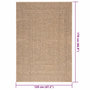 Voir la diapositive 6 : VIDAXL Tapis 120x170 cm aspect jute interieur et exterieur