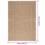 Voir la diapositive 6 : VIDAXL Tapis 120x170 cm aspect jute interieur et exterieur