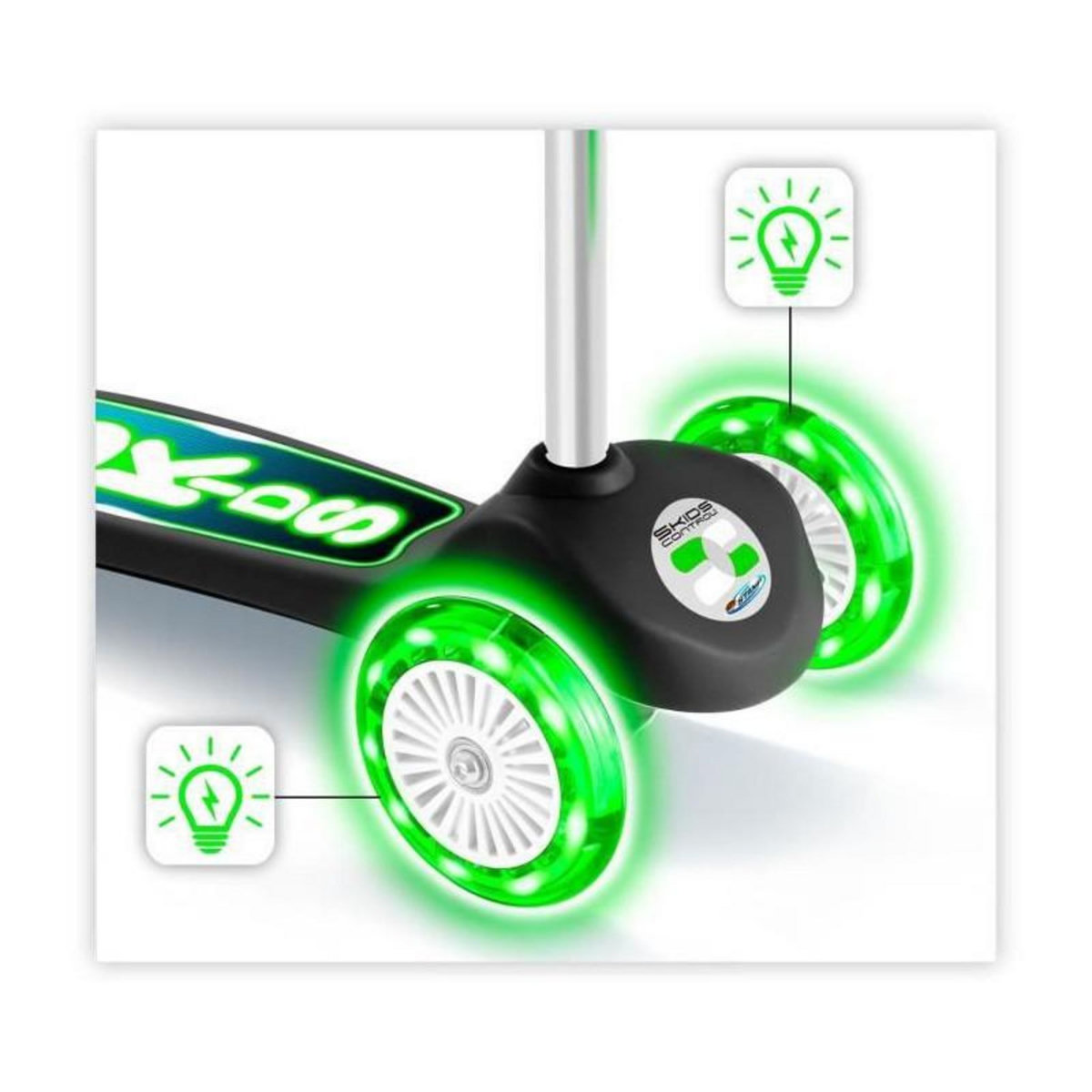 STAMP STAMP Trottinette 3 roues a balance SKIDS CONTROL roues lumineuses