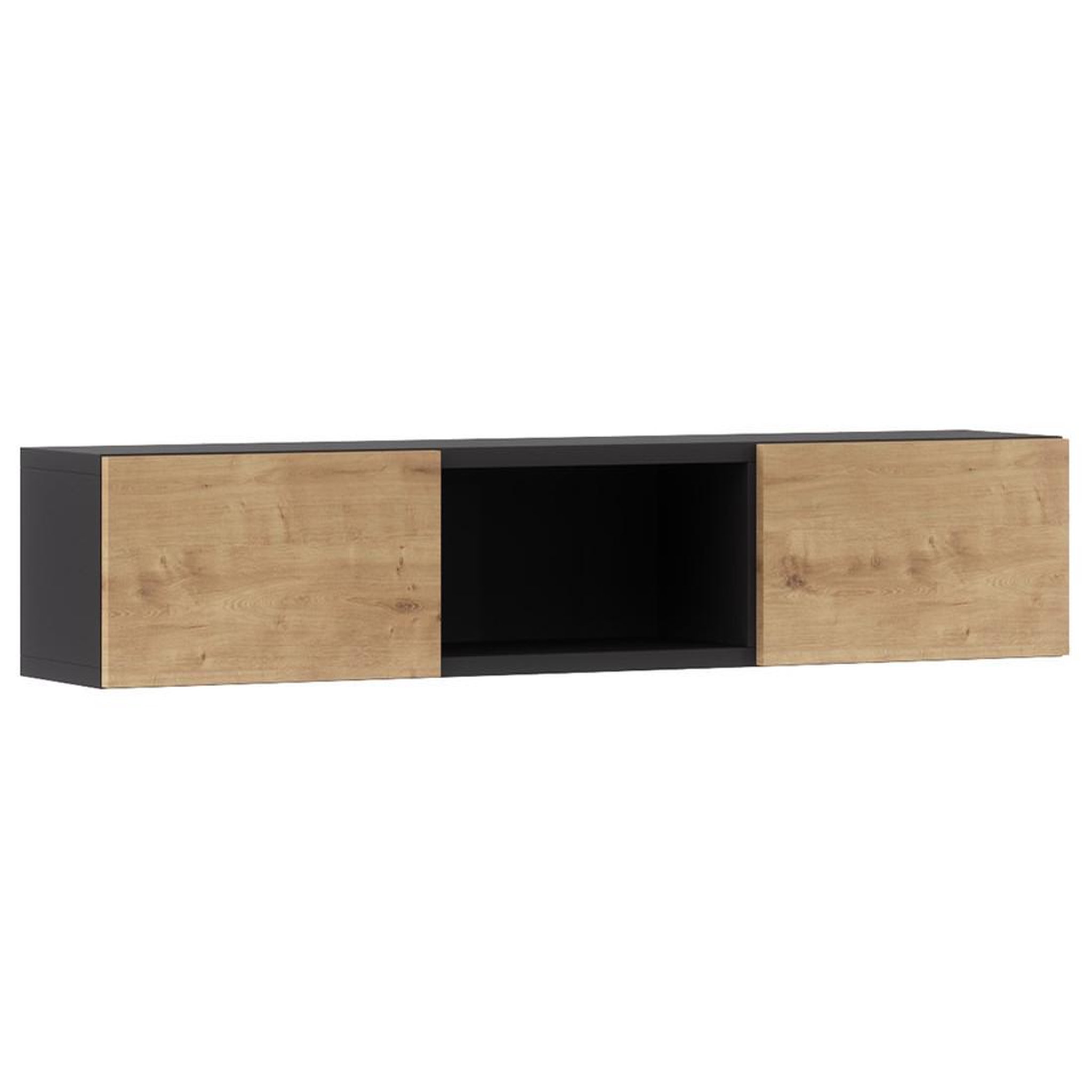 BEST MOBILIER Felicia - étagère suspendue - 120 cm. Coloris disponibles : Noir