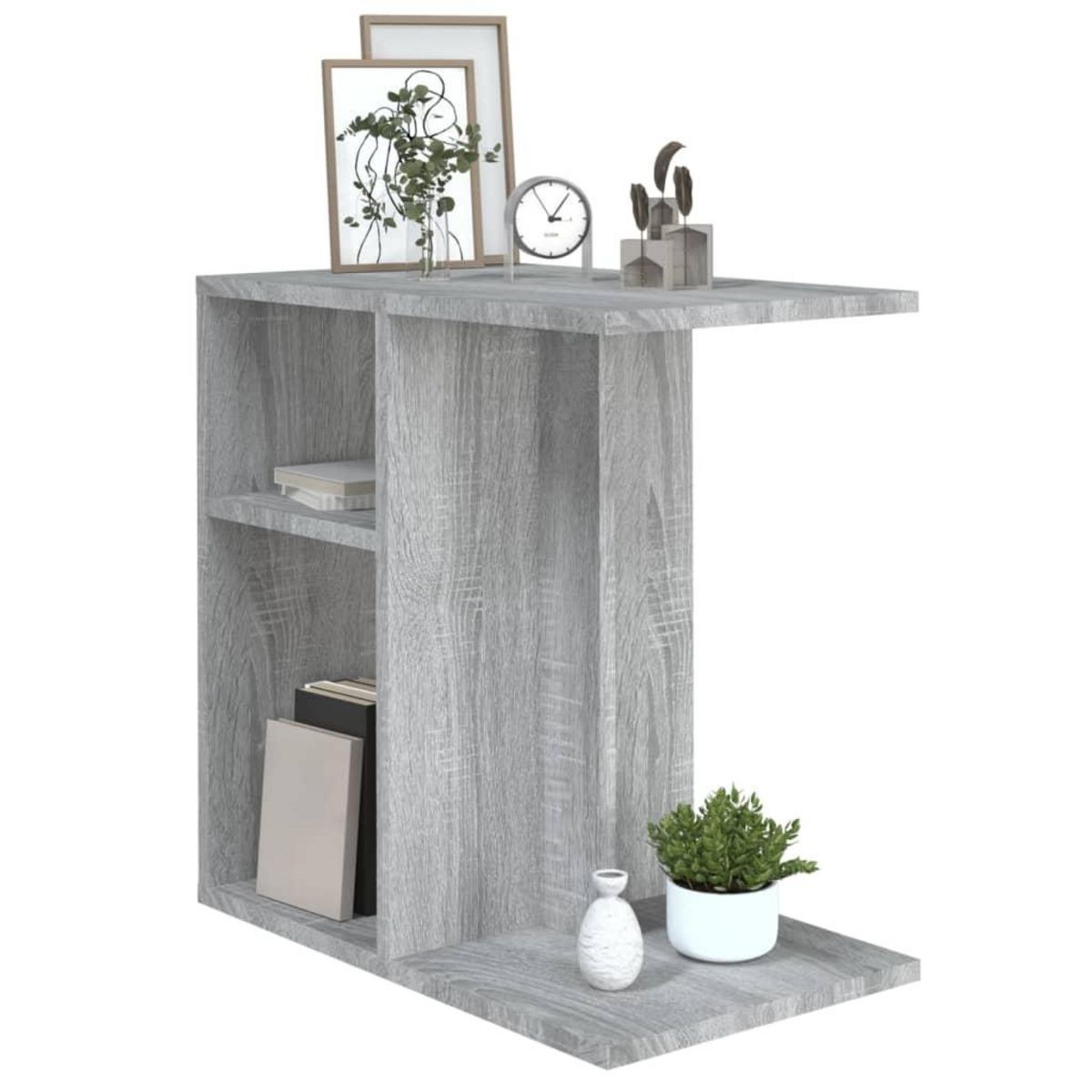 VIDAXL Table d'appoint Sonoma gris 50x30x50 cm Bois d'ingenierie