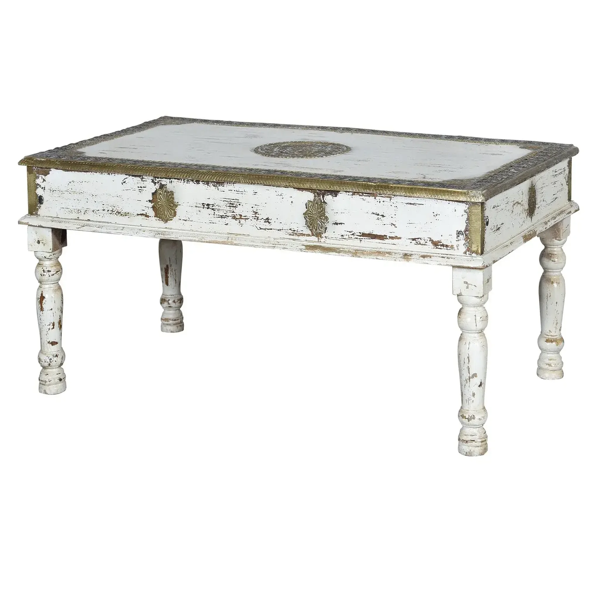 Voir la diapositive 2 : GINER Y COLOMER SL Table basse en bois de manguier 140 cm style colonial